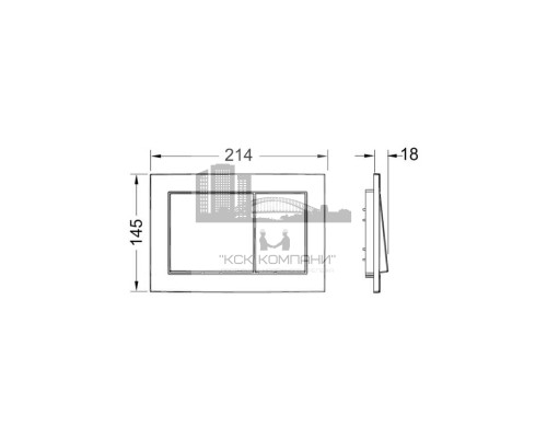 Инсталляция ТЕСЕ 9400400 с панелью смыва, цвет белый, для установки подвесного унитаза (Теце)