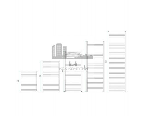 Водяной полотенцесушитель Vento 480x900