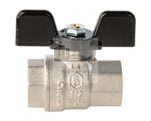 Кран шаровой полнопроходной ВР/ВР 1/2, ручка бабочка