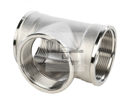 Тройник равнопроходной внутренняя / внутренняя 2, никелированный
