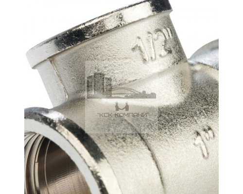 Тройник переxодной внутренняя / внутренняя 1x1/2x1, никелированный