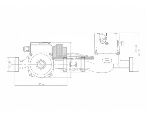 Циркуляционный насос ЦИРКУЛЬ 25/40 (Dzhileks)