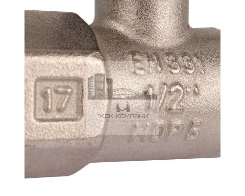 Кран шаровой с накидной гайкой ВР 1/2x1/2 с накидной гайкой, ручка бабочка