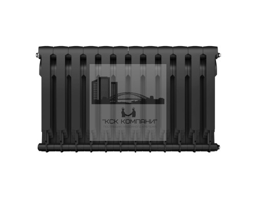 Радиатор биметаллический Biliner 500 x12 Noir Sable, боковое подключение