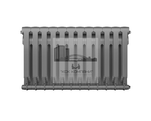 Радиатор биметаллический Biliner 500 x12 Silver Satin, боковое подключение