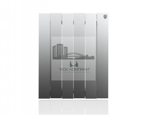 Радиатор биметаллический Pianoforte 500 x6 Silver Satin, боковое подключение
