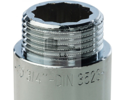 Удлинитель внутренняя / наружная 3/4x40 мм, хромированный