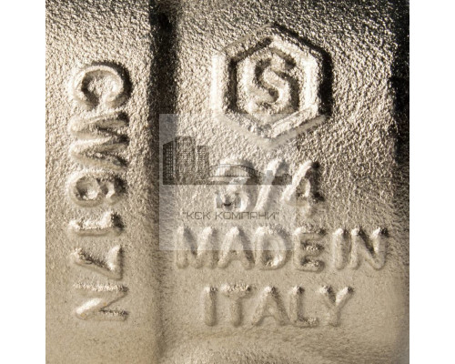 Кран шаровой полнопроходной угловой ВР/НР 3/4 американка, ручка бабочка