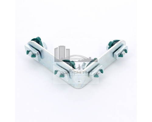 Уголок соединительный (4 монтажный гайки) для профиля WM0-35, BIS RapidRail, 6584001 (Валравен)