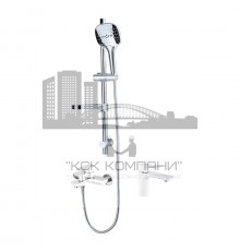 Душевой комплект GB1009 3 в 1 хром/белый
