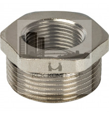 Футорка внутренняя / наружная 1 1/4"x3/4", никелированная