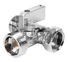 Кран шаровой-тройник для подключения сантех. приборов  Minnesota 1/2"x1/2"x3/4"