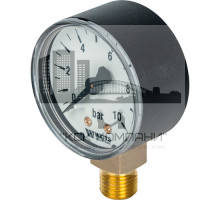Манометр радиальный F+R200 (MRP) 63 мм 10 бар (Ваттс)