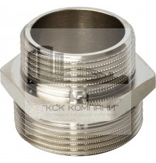 Ниппель НН переxодной 1 1/2"x1 1/4", никелированный
