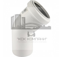 Отвод  Raupiano Plus 50 на 45° для систем внутренней канализации 