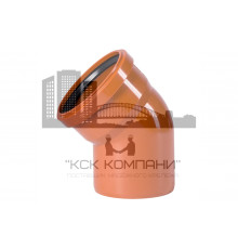 Отвод наружной канализации 160 мм, 45 градусов 222220 )