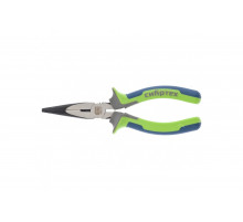 Прямые длинногубцы 180 мм СИБРТЕХ 17156, фосфатирование, трехкомпонентные рукоятки (Sibrteh)