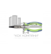 Прямые длинногубцы 180 мм СИБРТЕХ 17156, фосфатирование, трехкомпонентные рукоятки (Sibrteh)