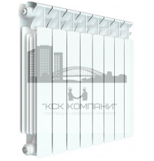 Радиатор биметаллический Base 500 x8, боковое подключение 