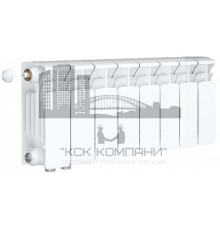 Радиатор биметаллический Base VENTIL 200 x8, нижнее левое/правое подключение 