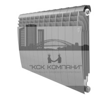 Радиатор биметаллический Biliner 500 x12 Silver Satin, боковое подключение