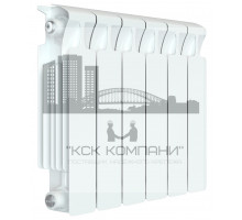 Радиатор биметаллический Monolit 350 x6, боковое подключение 