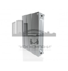 Радиатор биметаллический Pianoforte 500 x6 Silver Satin, боковое подключение