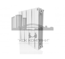 Радиатор биметаллический Pianoforte 500 x8 Bianco Traffico, боковое подключение