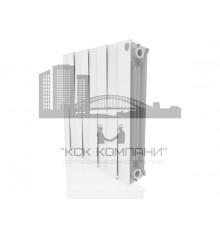 Радиатор биметаллический Pianoforte 500 x8 Bianco Traffico, боковое подключение