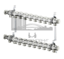 Распределительная гребенка из нержавеющей стали на 10 контуров 1407160 