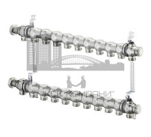 Распределительная гребенка из нержавеющей стали на 11 контуров 1407161 