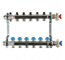 Распределительный коллектор  HKV на 6 контуров нержавеющая сталь 12180611001 