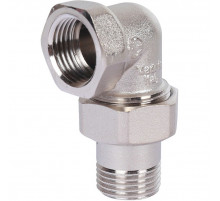 Разъемное угловое соединение внутренняя / наружная 1/2", (американка) никелированное