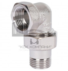 Разъемное угловое соединение внутренняя / наружная 1/2", (американка) никелированное