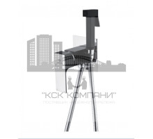 Смеситель встраиваемый с гигиеническим душем GZ28057-C черный/хром