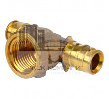 Тройник переходник 1047888 Q&E с внутренней резьбой латунь 25x3/4"ВРx25 (Упонор)