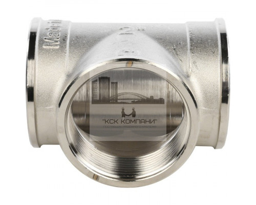 Тройник равнопроходной внутренняя / внутренняя 2, никелированный