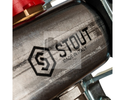 Коллектор из нержавеющей стали с расходомерами на 5 контуров SMS 0917 000005