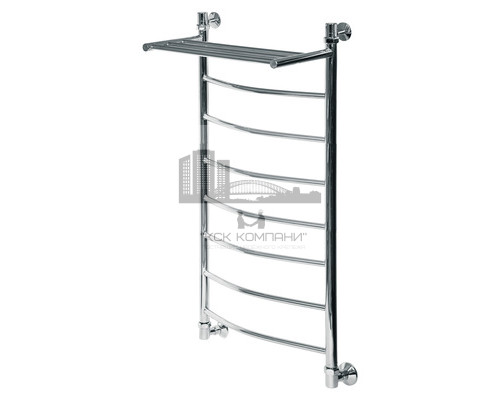 Водяной полотенцесушитель Arc ЛД ВП 1200x500 8 с полкой