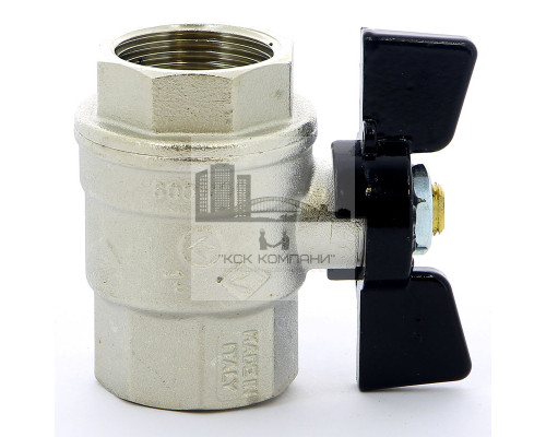 Кран шаровый ВВ бабочка 1