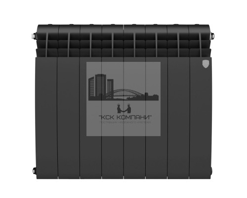 Радиатор биметаллический Biliner 500 x8 Noir Sable, боковое подключение