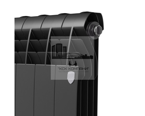 Радиатор биметаллический Biliner 500 x8 Noir Sable, боковое подключение