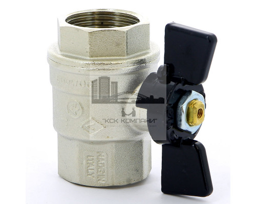 Кран шаровый ВВ бабочка 1