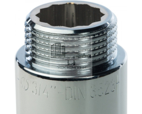 Удлинитель внутренняя / наружная 3/4x80 мм, хромированный