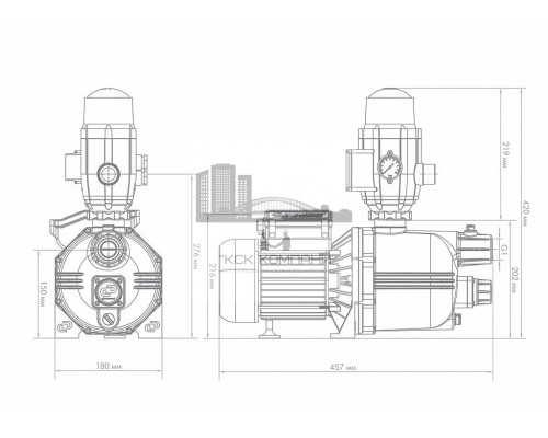 Поверхностный насос-автомат ДЖАМБО 70/50 П-К Комфорт (Dzhileks)