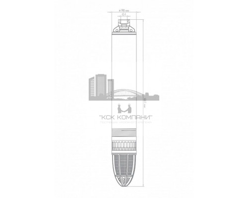 Скважинный насос ВОДОМЕТ 55/35 БК, без кабеля (Dzhileks)