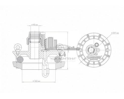 Оголовок скважинный ОСП 130-140/40 (Jeelex)
