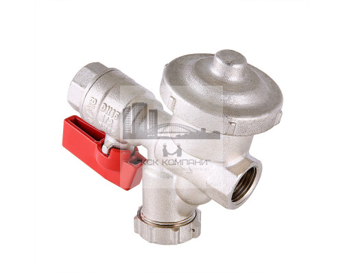 Кран шаровой со встроенным фильтром и редуктором давления 1/2 ВР (Вальтек)