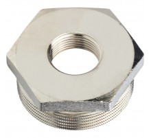 Футорка внутренняя / наружная 1 1/2"x3/4", никелированная