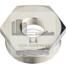 Футорка внутренняя / наружная 1 1/2"x3/4", никелированная